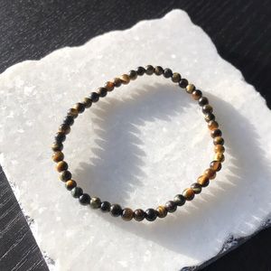 Tigers Eye elastic stretch bracelet